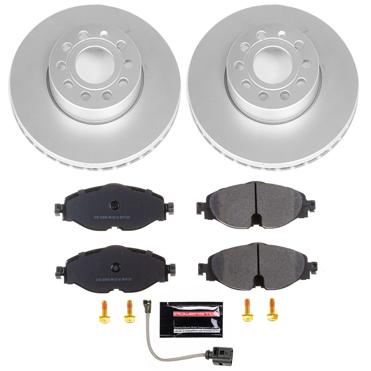 PowerStop Power Stop 15-18 Audi A3 Front Z23 Evolution Sport Coated Brake Kit CRK7080
