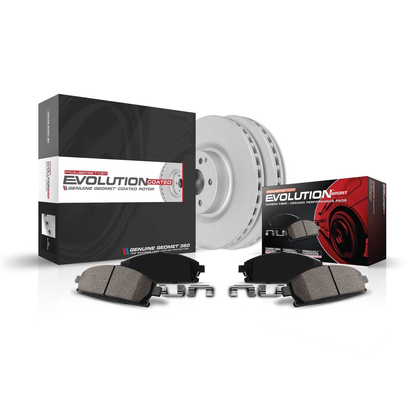 PowerStop Power Stop 15-18 Audi A3 Front Z23 Evolution Sport Coated Brake Kit CRK7080