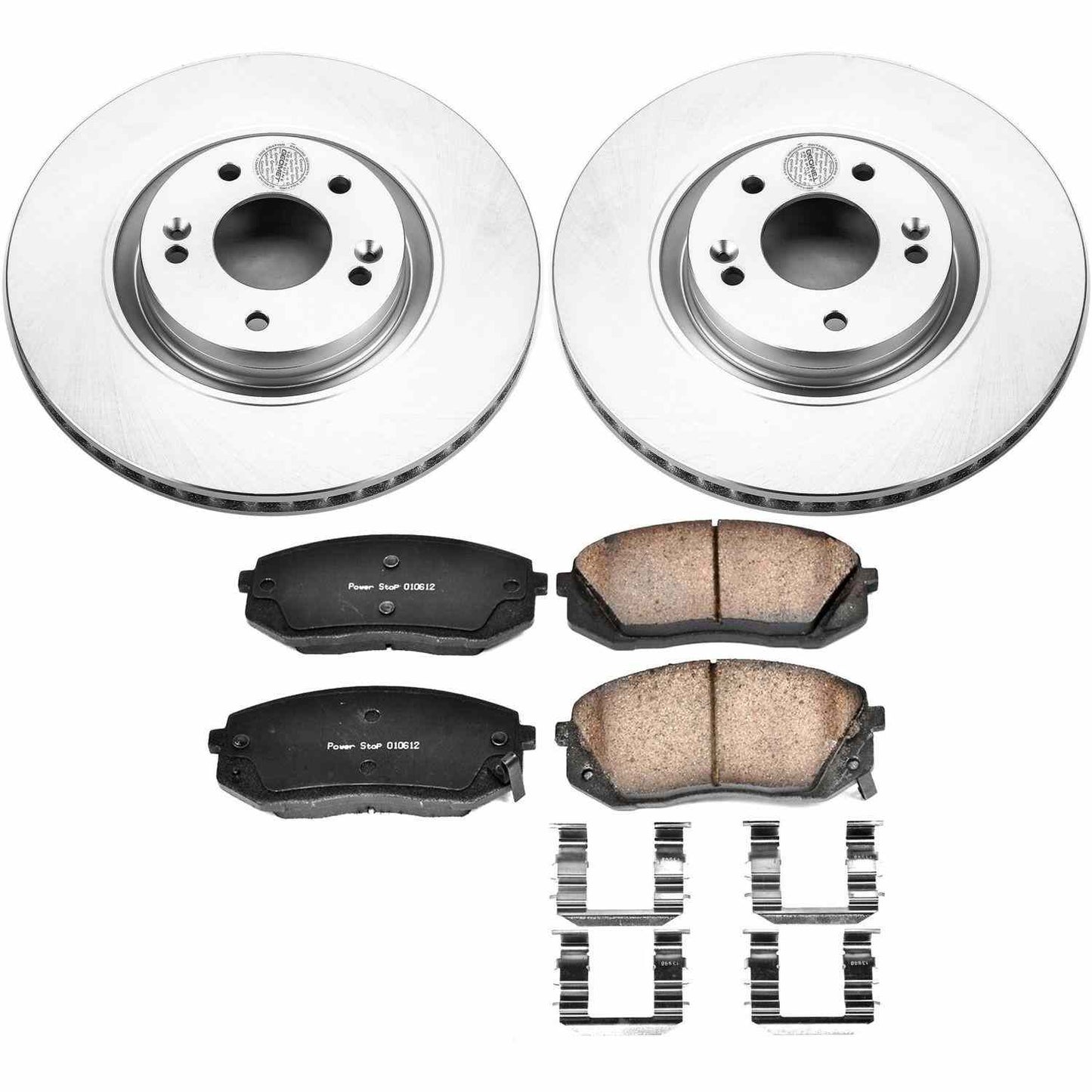 PowerStop Power Stop 15-16 Hyundai Sonata Front Z17 Evolution Geomet Coated Brake Kit CRK7083