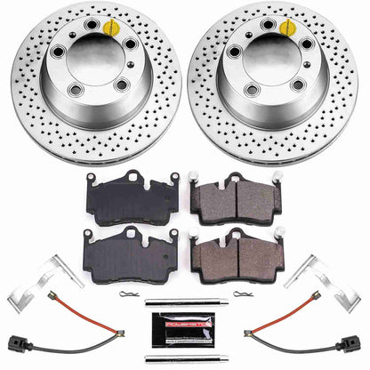 PowerStop Power Stop 17-18 Porsche 718 Boxster Rear Z23 Evolution Sport Coated Brake Kit CRK7088