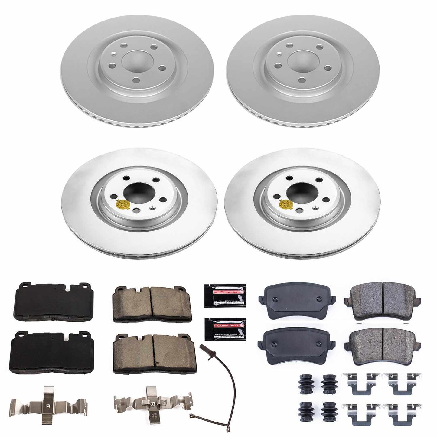 PowerStop Power Stop 13-17 Audi Q5 Front & Rear Z23 Evolution Sport Coated Brake Kit CRK7097