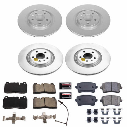 PowerStop Power Stop 13-17 Audi Q5 Front & Rear Z23 Evolution Sport Coated Brake Kit CRK7097