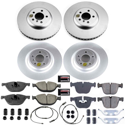 PowerStop Power Stop 11-15 BMW 750i Front & Rear Z23 Evolution Sport Coated Brake Kit CRK7098