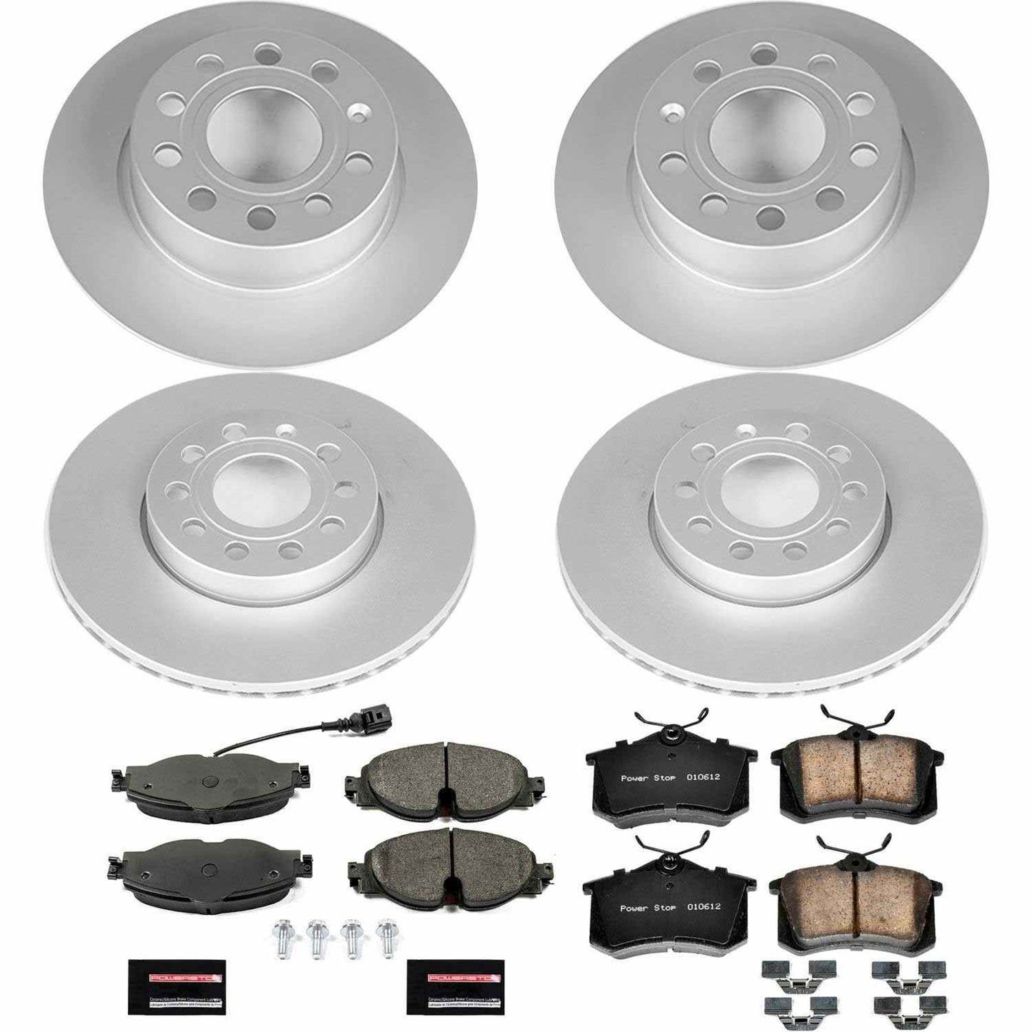 PowerStop Power Stop 15-16 Volkswagen Golf Front & Rear Z23 Evolution Sport Coated Brake Kit CRK7109