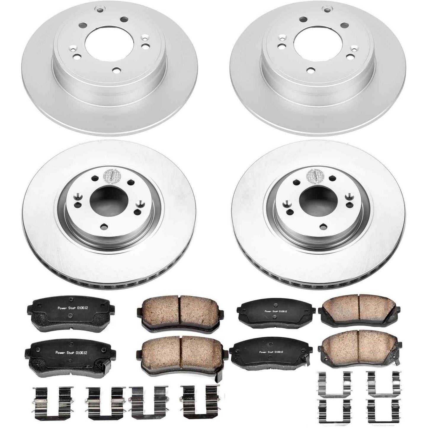 PowerStop Power Stop 14-16 Kia Cadenza Front & Rear Z17 Evolution Geomet Coated Brake Kit CRK7113