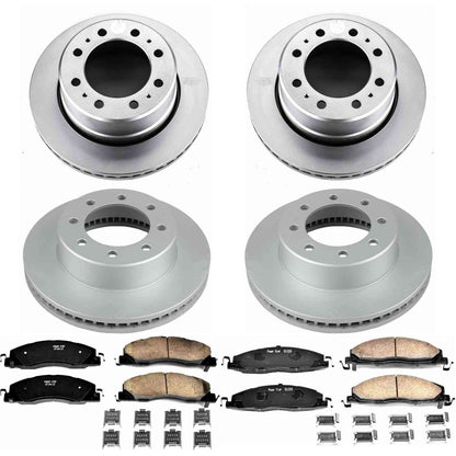 PowerStop Power Stop 13-18 Ram 3500 Front & Rear Z17 Evolution Geomet Coated Brake Kit CRK7141