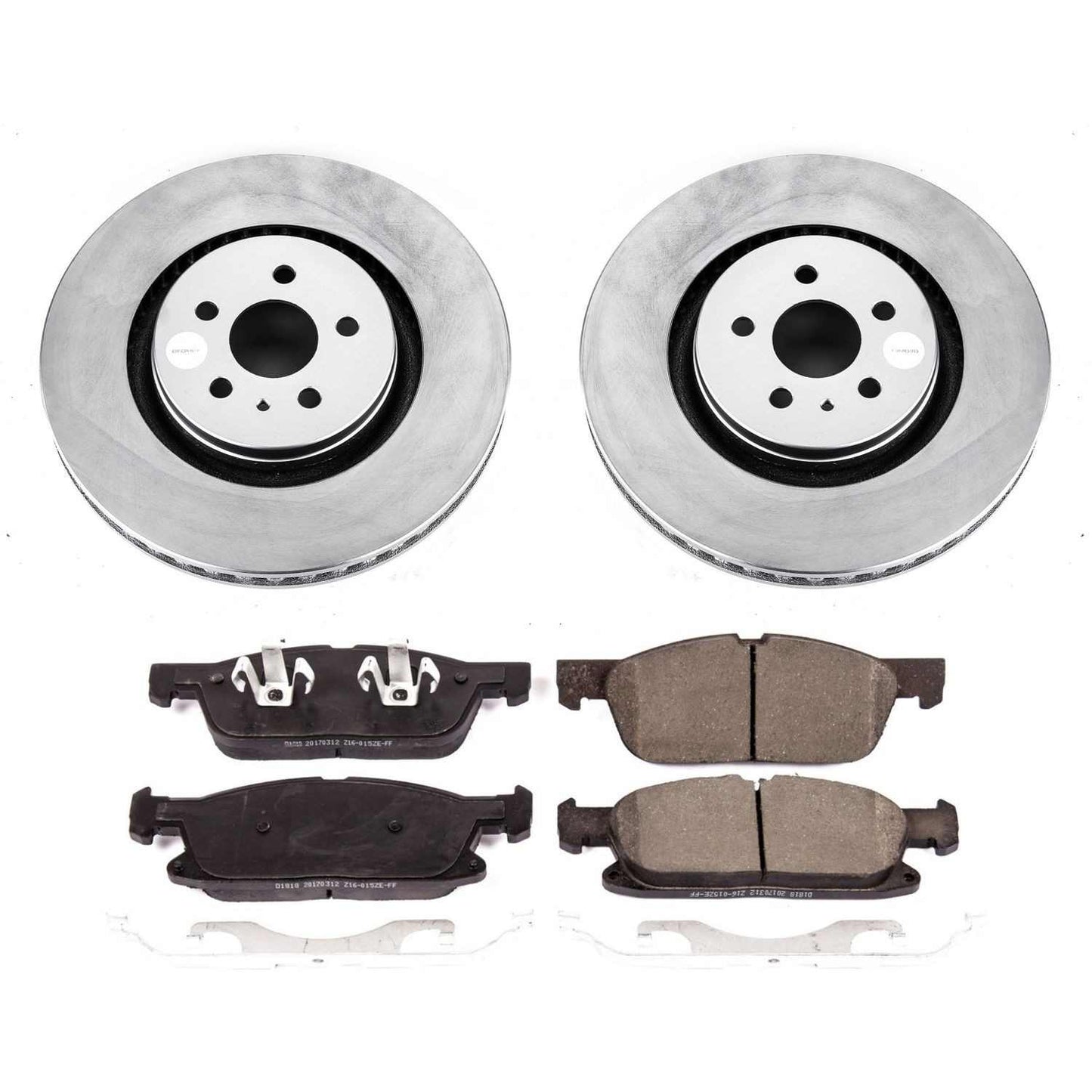 PowerStop Power Stop 15-19 Ford Edge Front Z17 Evolution Geomet Coated Brake Kit CRK7143
