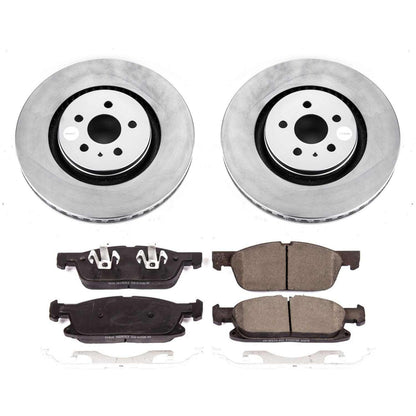 PowerStop Power Stop 15-19 Ford Edge Front Z17 Evolution Geomet Coated Brake Kit CRK7143