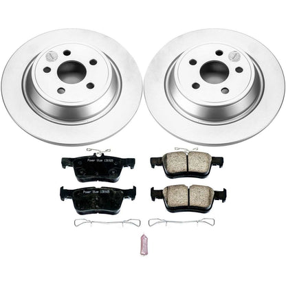 PowerStop Power Stop 15-19 Ford Edge Rear Z17 Evolution Geomet Coated Brake Kit CRK7144