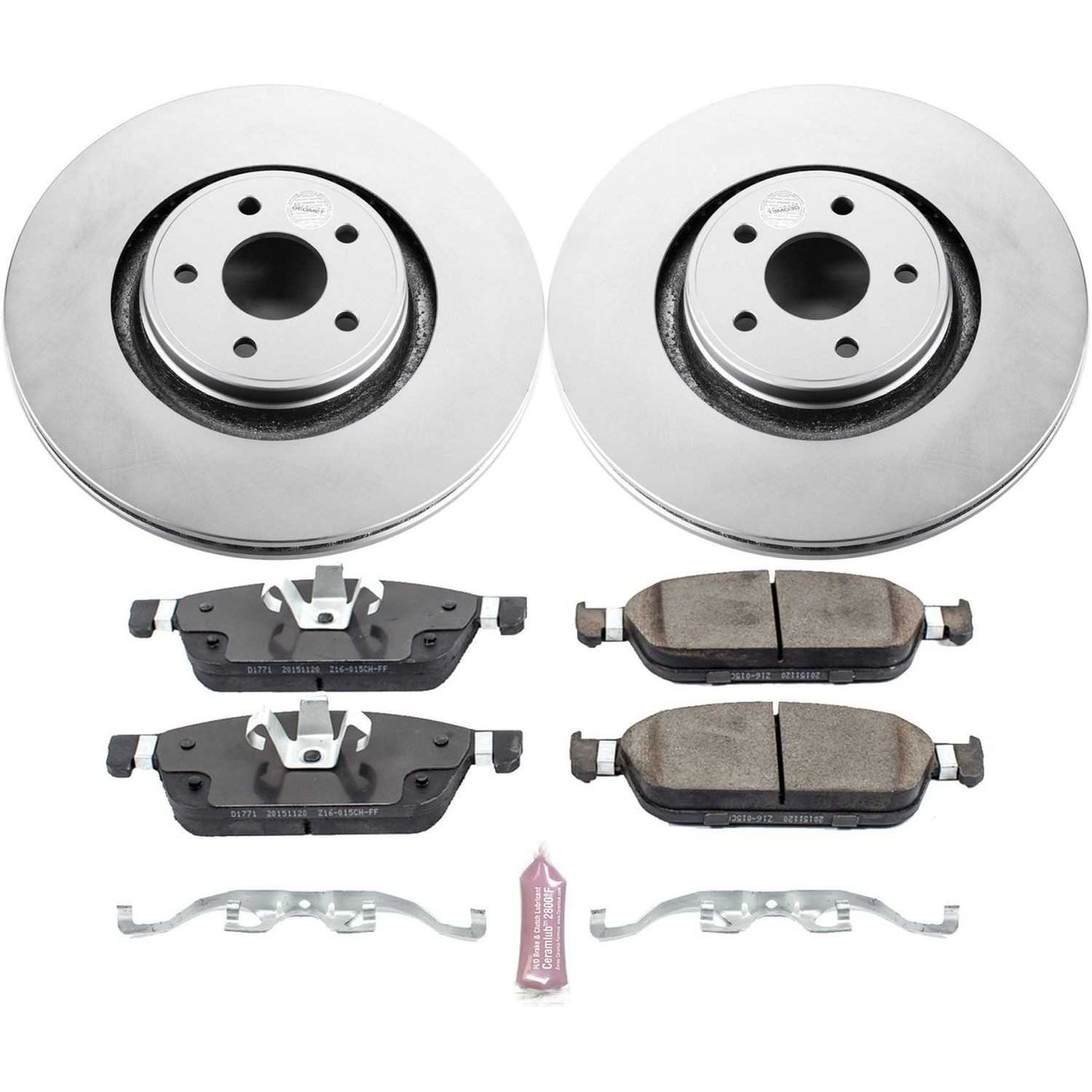 PowerStop Power Stop 15-18 Ford Focus Front Z17 Evolution Geomet Coated Brake Kit CRK7147