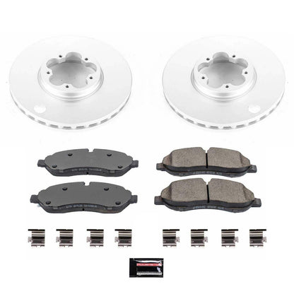 PowerStop Power Stop 15-19 Ford Transit-150 Front Z17 Evolution Geomet Coated Brake Kit CRK7150
