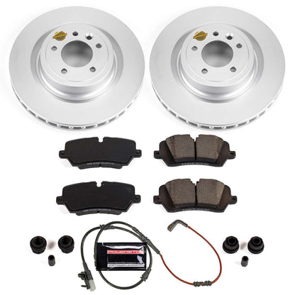 PowerStop Power Stop 2017 Land Rover Discovery Rear Z23 Evolution Sport Coated Brake Kit CRK7174