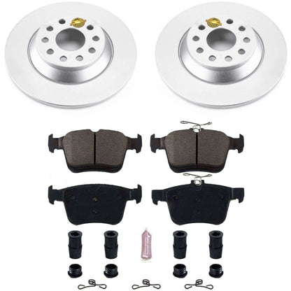PowerStop Power Stop 16-18 Audi TT Quattro Rear Z23 Evolution Sport Coated Brake Kit CRK7176