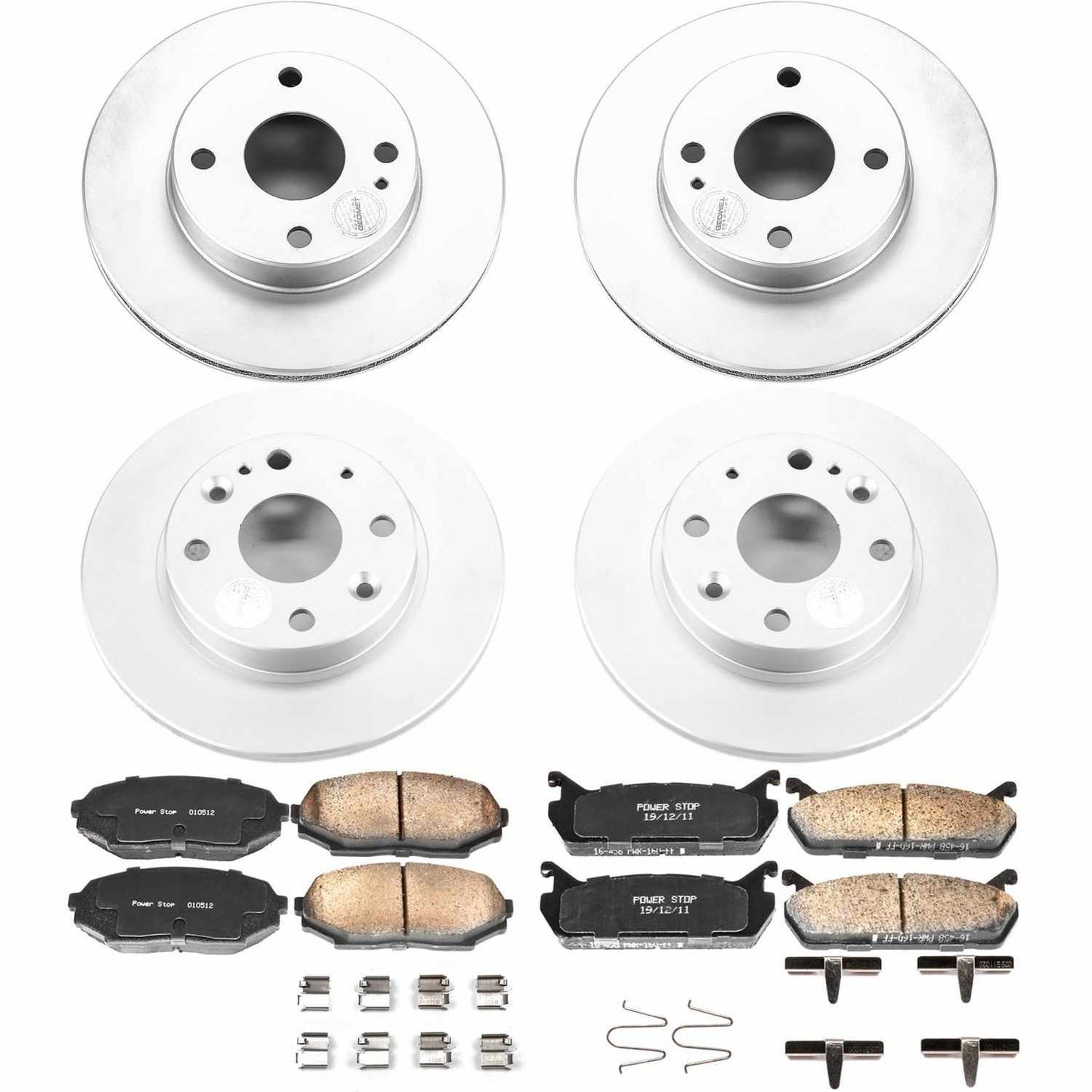 PowerStop Power Stop 90-93 Mazda Miata Front & Rear Z17 Evolution Geomet Coated Brake Kit CRK718