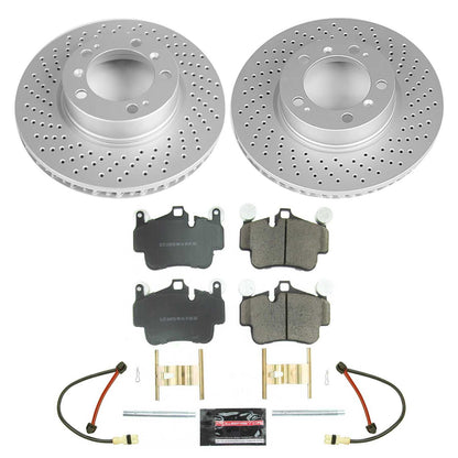 Power Stop 2005 Porsche 911 Front Z17 Evolution Geomet Coated Brake Kit CRK7194