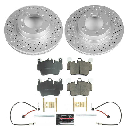 Power Stop 06-08 Porsche 911 Front Z17 Evolution Geomet Coated Brake Kit CRK7195