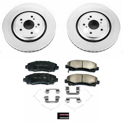 PowerStop Power Stop 15-19 Acura TLX Front Z17 Evolution Geomet Coated Brake Kit CRK7214