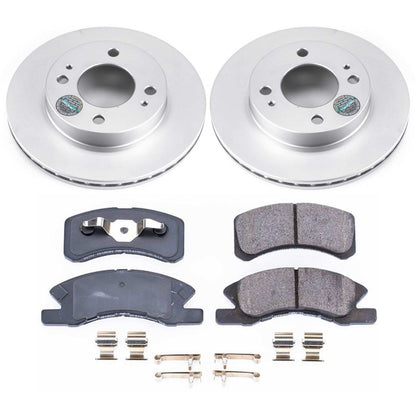 PowerStop Power Stop 14-15 Mitsubishi Mirage Front Z17 Evolution Geomet Coated Brake Kit CRK7217