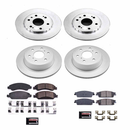PowerStop Power Stop 15-19 Chevrolet Tahoe Front & Rear Z17 Evolution Geomet Coated Brake Kit CRK7225