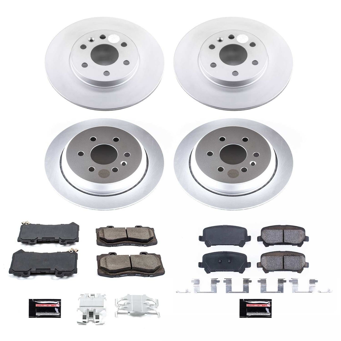 PowerStop Power Stop 15-18 Chevrolet Colorado Front & Rear Z17 Evolution Geomet Coated Brake Kit CRK7228