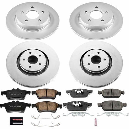 PowerStop Power Stop 13-14 Ford Focus Front & Rear Z17 Evolution Geomet Coated Brake Kit CRK7232