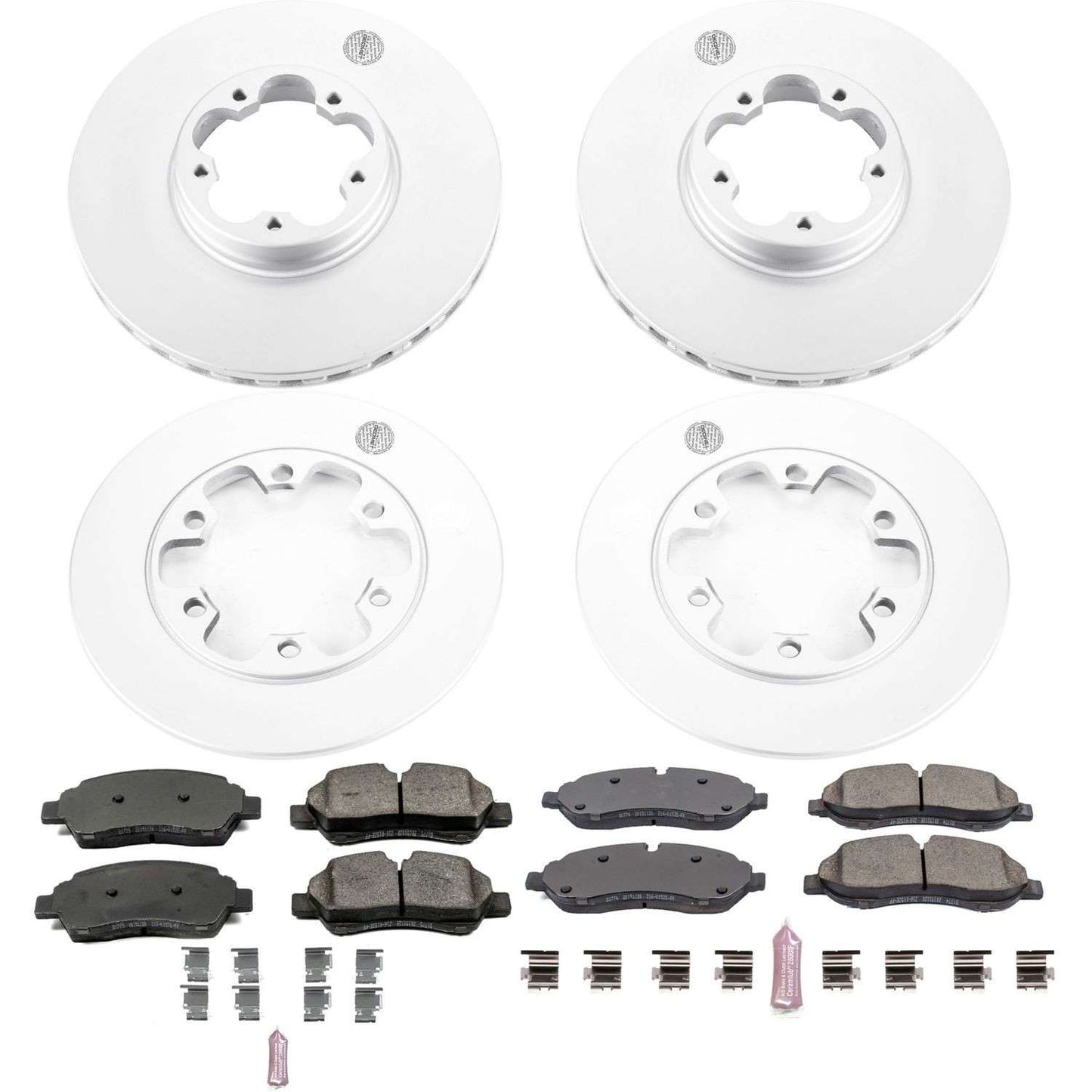 PowerStop Power Stop 15-18 Ford Transit-350 HD Front & Rear Z17 Evolution Geomet Coated Brake Kit CRK7234