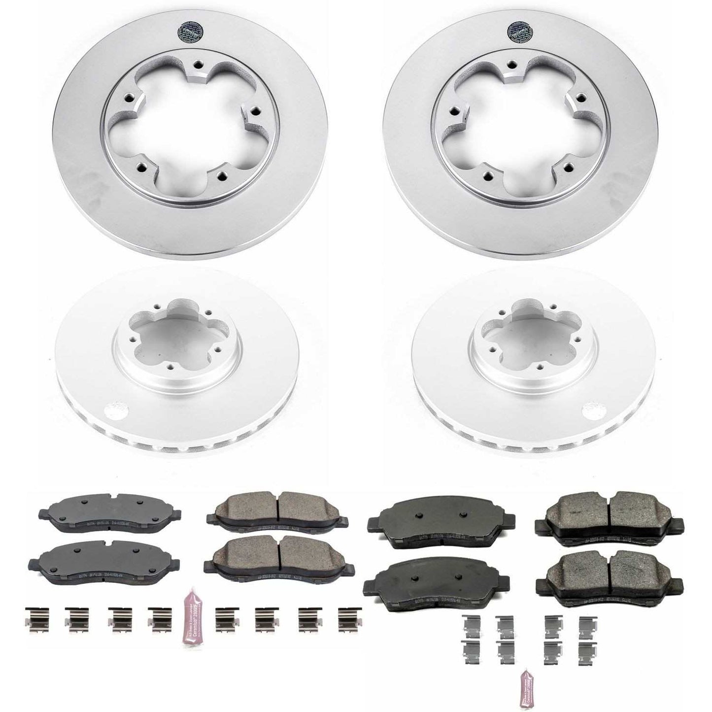 PowerStop Power Stop 15-19 Ford Transit-150 Front & Rear Z17 Evolution Geomet Coated Brake Kit CRK7235