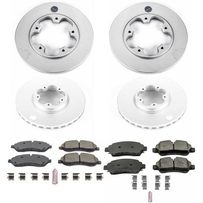 PowerStop Power Stop 15-19 Ford Transit-150 Front & Rear Z17 Evolution Geomet Coated Brake Kit CRK7235
