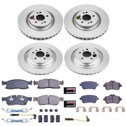 PowerStop Power Stop 13-16 Mercedes-Benz GL350 Front & Rear Z23 Evolution Sport Coated Brake Kit CRK7251