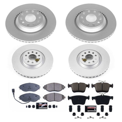PowerStop Power Stop 15-19 Volkswagen Golf R Front & Rear Z23 Evolution Sport Coated Brake Kit CRK7253