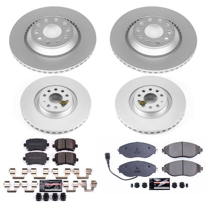 PowerStop Power Stop 12-17 Volkswagen CC Front & Rear Z23 Evolution Sport Coated Brake Kit CRK7254