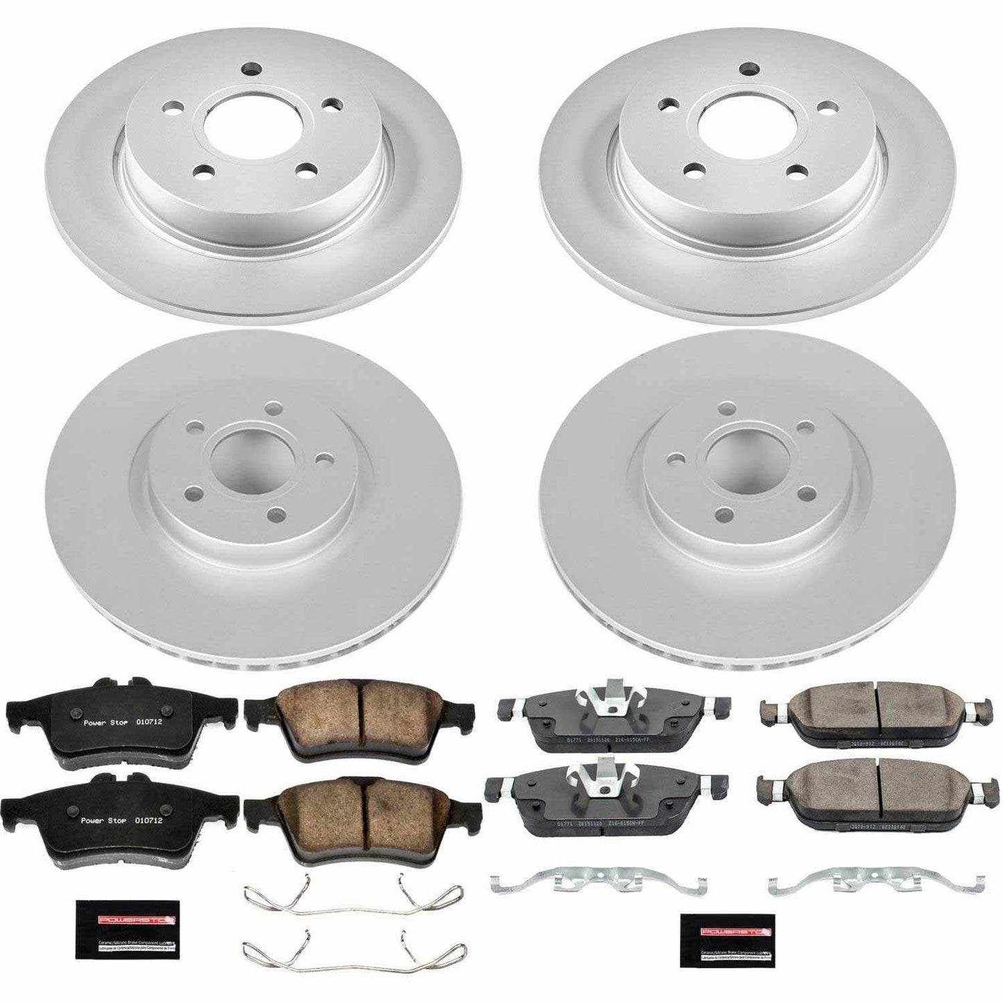 PowerStop Power Stop 15-18 Ford Focus Front & Rear Z23 Evolution Sport Coated Brake Kit CRK7277