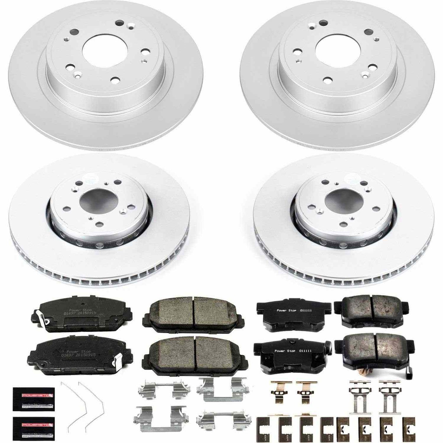 PowerStop Power Stop 2016 Acura ILX Front & Rear Z17 Evolution Geomet Coated Brake Kit CRK7283