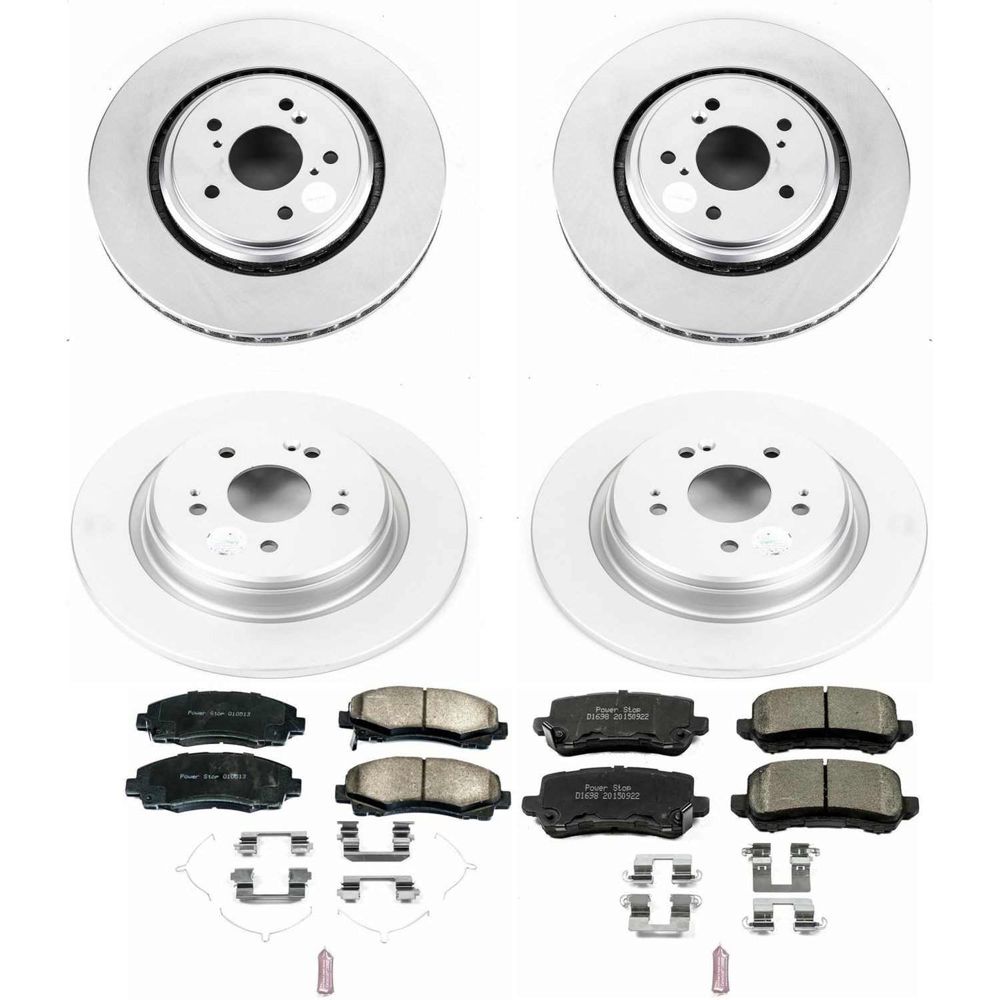 PowerStop Power Stop 15-19 Acura TLX Front & Rear Z17 Evolution Geomet Coated Brake Kit CRK7284