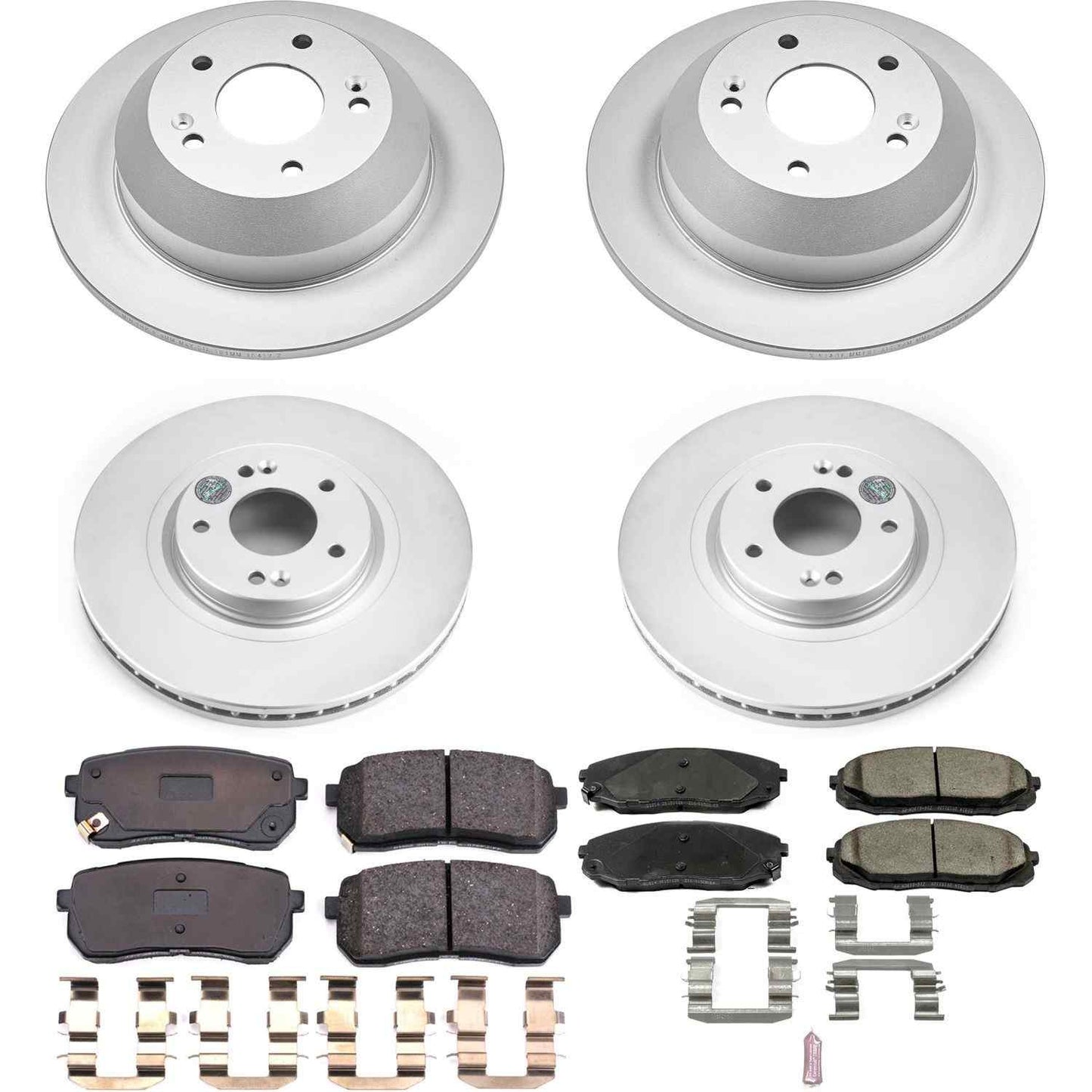 PowerStop Power Stop 15-19 Kia Sedona Front & Rear Z17 Evolution Geomet Coated Brake Kit CRK7286
