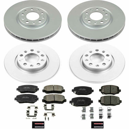 PowerStop Power Stop 15-17 Chrysler 200 Front & Rear Z17 Evolution Geomet Coated Brake Kit CRK7288