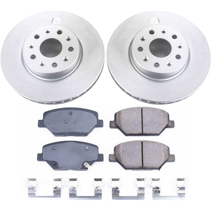 PowerStop Power Stop 16-19 Chevrolet Camaro Front Z17 Evolution Geomet Coated Brake Kit CRK7295