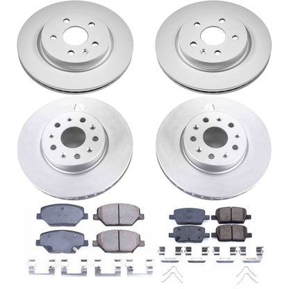 PowerStop Power Stop 16-19 Chevrolet Camaro Front & Rear Z17 Evolution Geomet Coated Brake Kit CRK7296