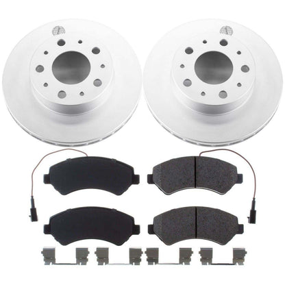 PowerStop Power Stop 14-19 Ram ProMaster 1500 Front Z17 Evolution Geomet Coated Brake Kit CRK7306