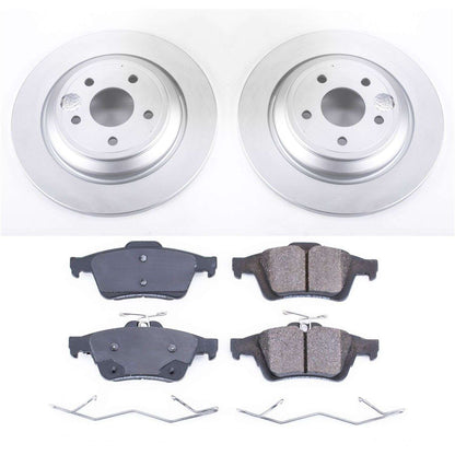 PowerStop Power Stop 16-18 Ford Focus Rear Z17 Evolution Geomet Coated Brake Kit CRK7320
