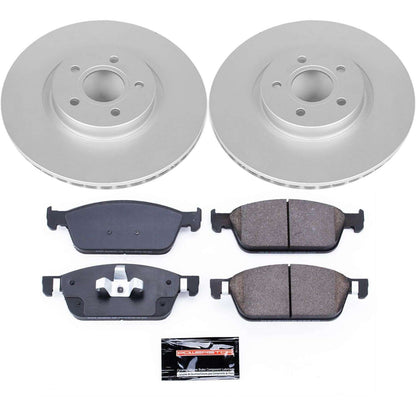PowerStop Power Stop 17-18 Ford Escape Front Z23 Evolution Sport Coated Brake Kit CRK7338