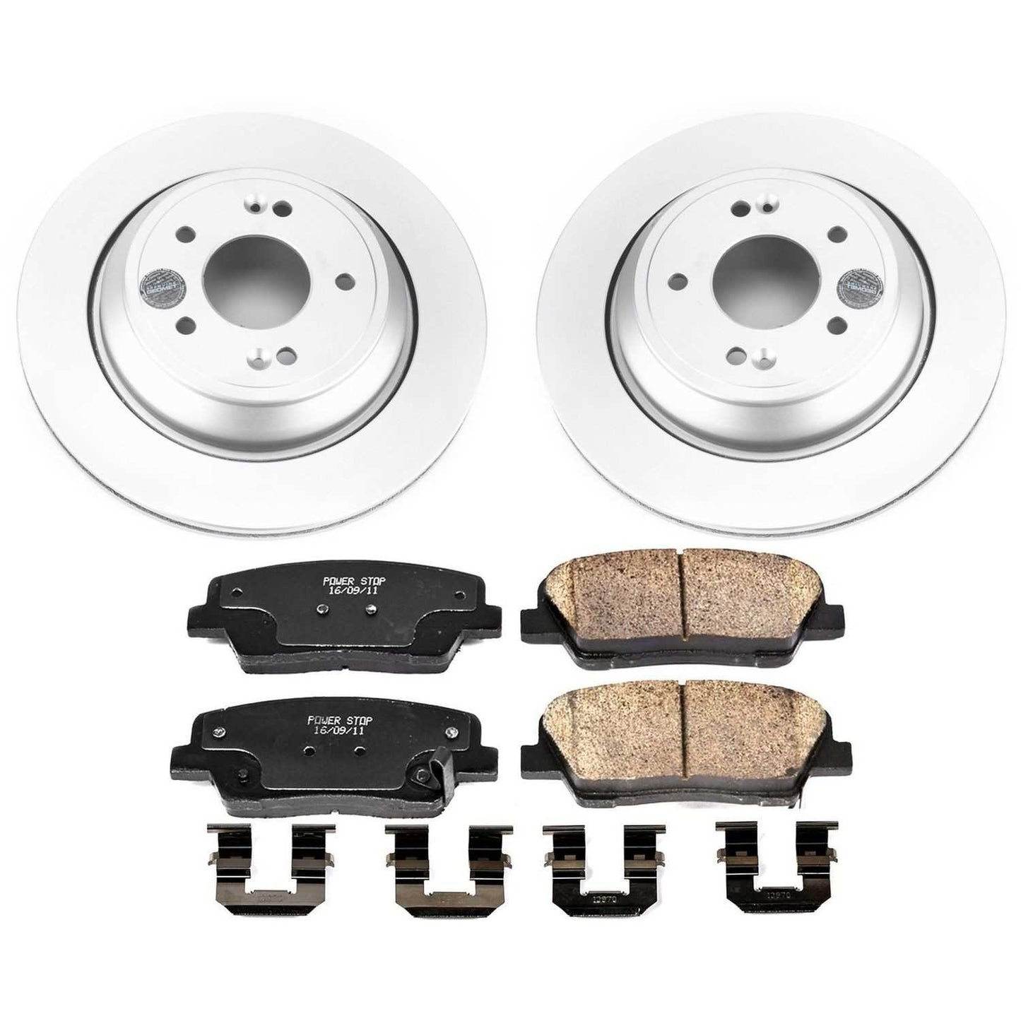 PowerStop Power Stop 11-16 Hyundai Equus Rear Z17 Evolution Geomet Coated Brake Kit CRK7341