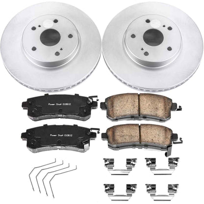 PowerStop Power Stop 15-18 Subaru Legacy Front Z17 Evolution Geomet Coated Brake Kit CRK7356