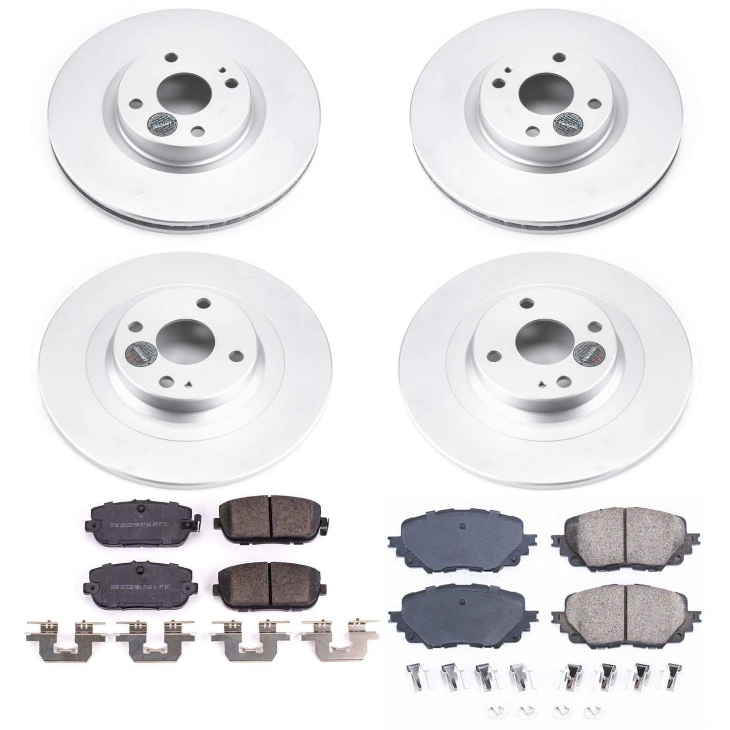 PowerStop Power Stop 17-19 Fiat 124 Spider Front & Rear Z17 Evolution Geomet Coated Brake Kit CRK7359