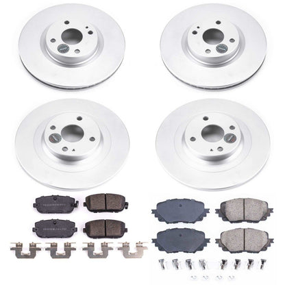 PowerStop Power Stop 17-19 Fiat 124 Spider Front & Rear Z17 Evolution Geomet Coated Brake Kit CRK7359