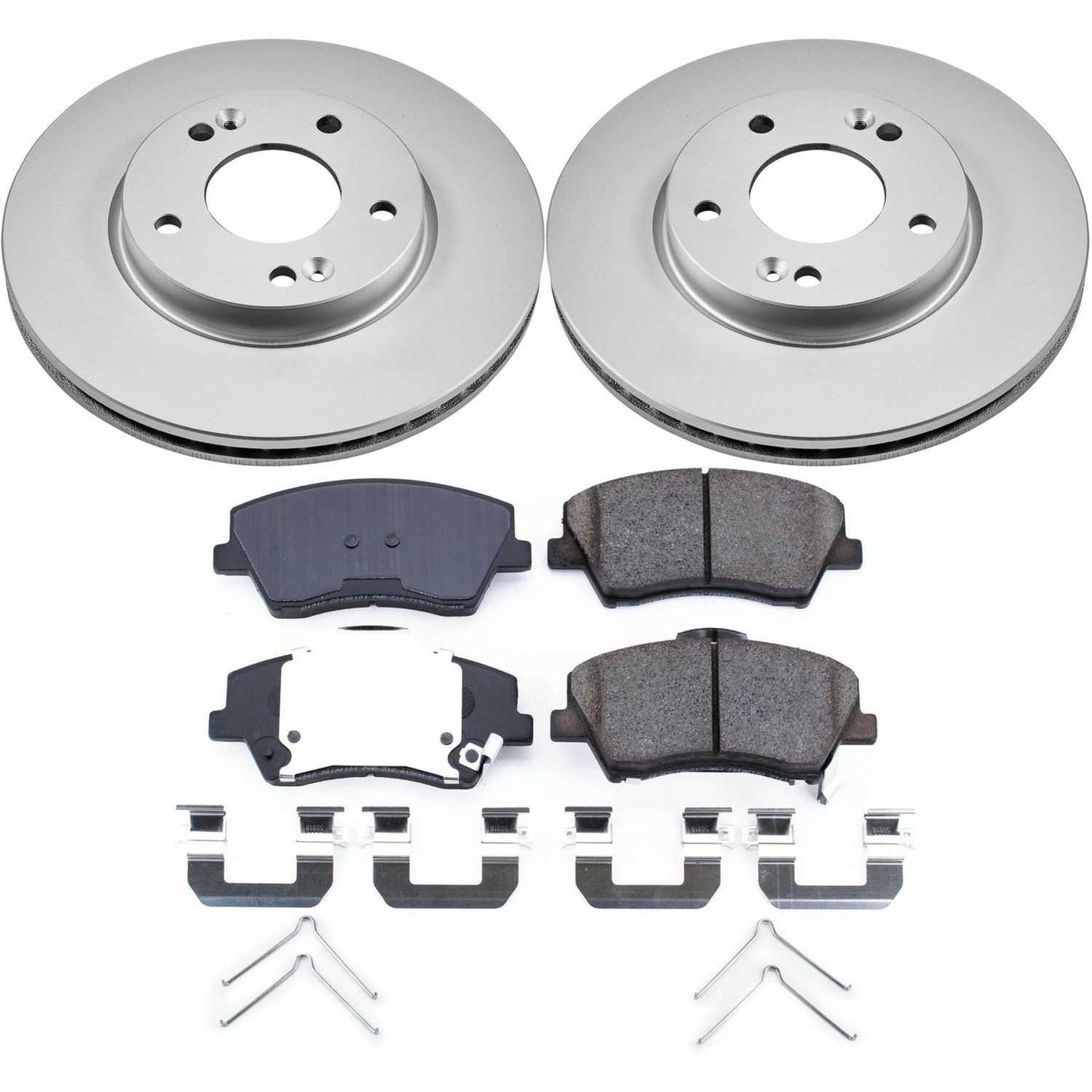 PowerStop Power Stop 17-19 Hyundai Elantra Front Z17 Evolution Geomet Coated Brake Kit CRK7370