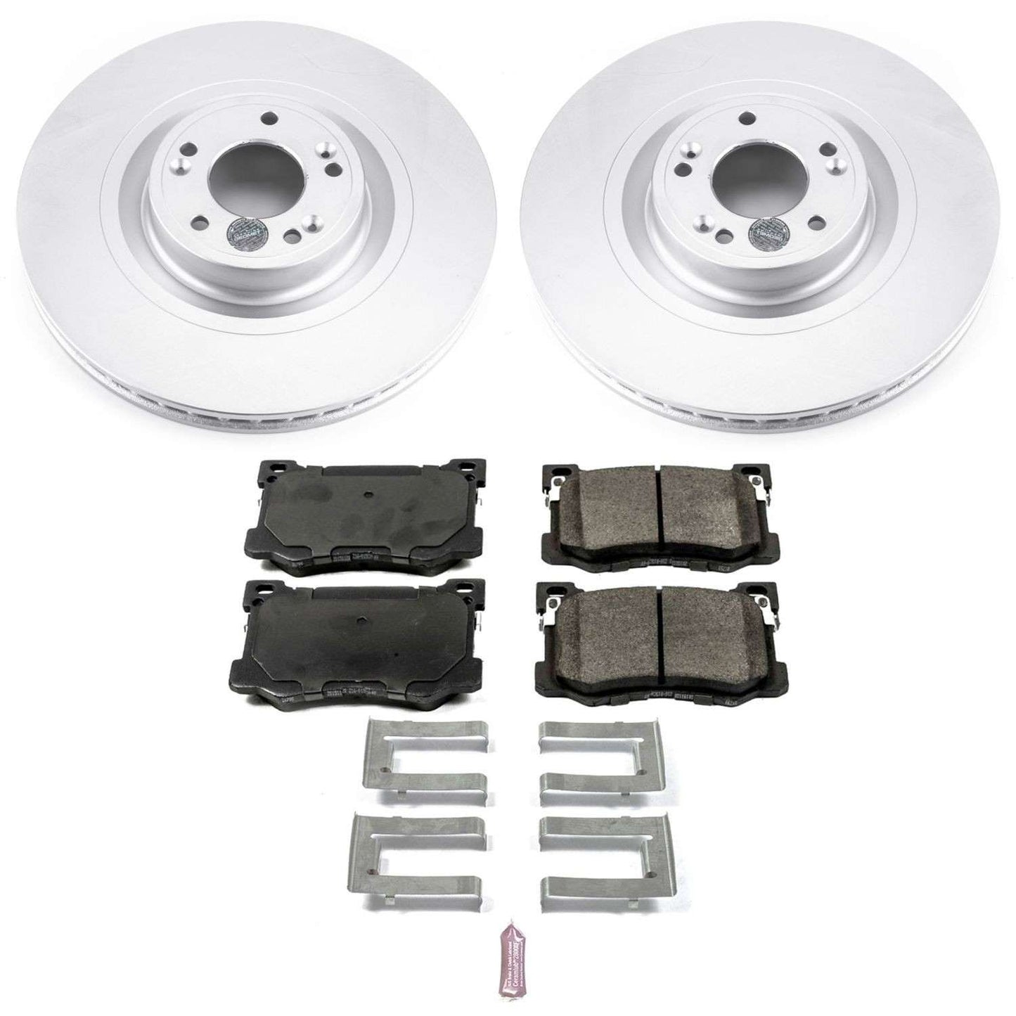 PowerStop Power Stop 15-16 Hyundai Genesis Front Z17 Evolution Geomet Coated Brake Kit CRK7371
