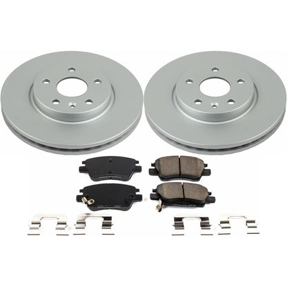PowerStop Power Stop 17-19 Chevrolet Bolt EV Front Z17 Evolution Geomet Coated Brake Kit CRK7399