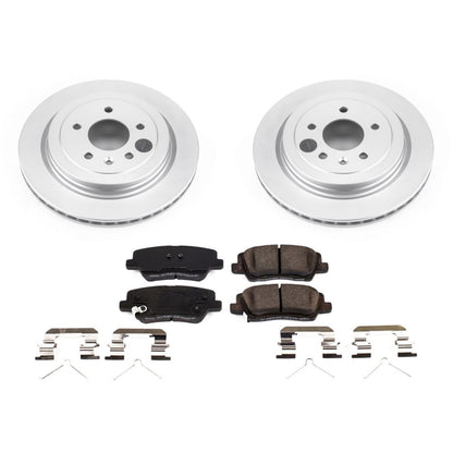 PowerStop Power Stop 16-18 Cadillac ATS Rear Z17 Evolution Geomet Coated Brake Kit CRK7401