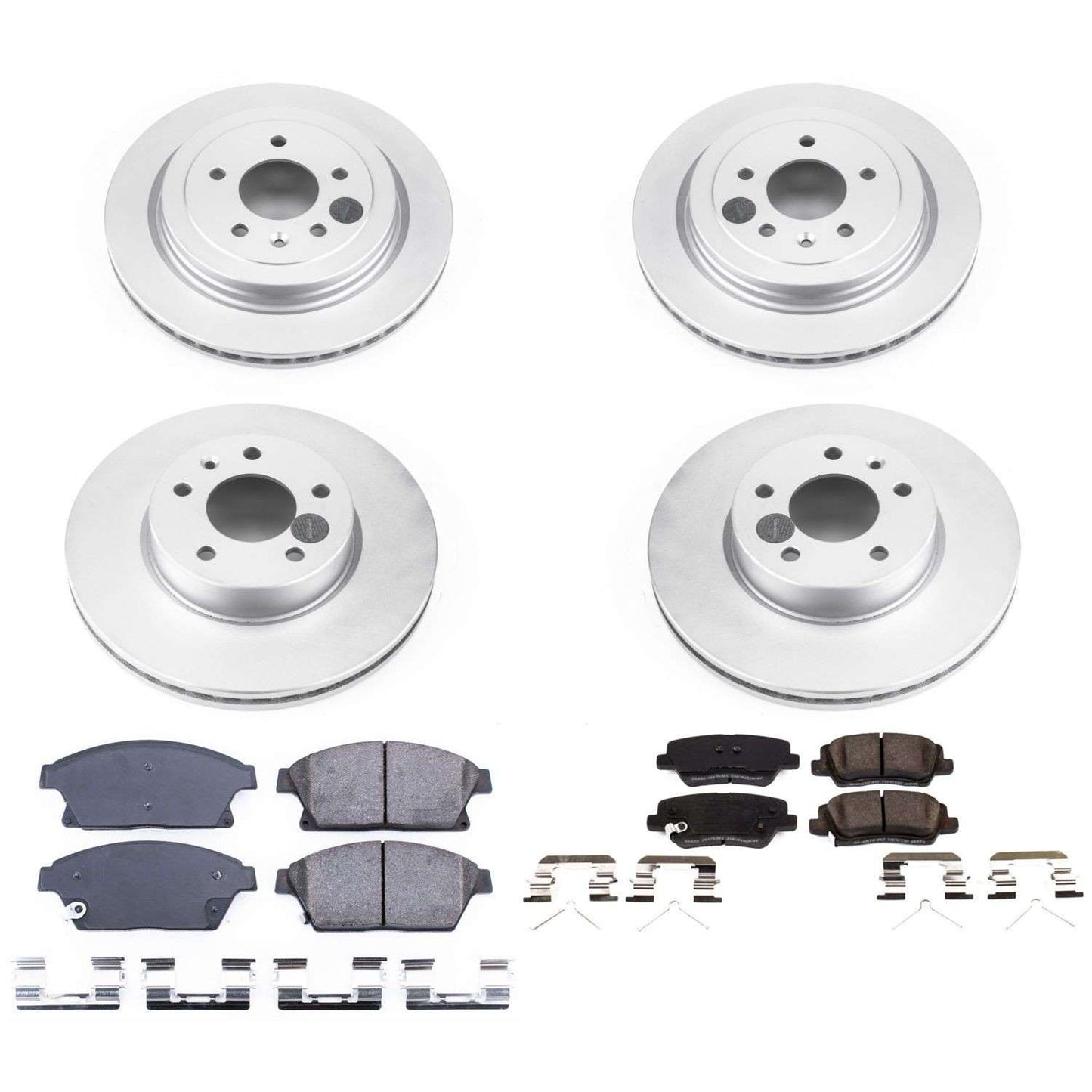 PowerStop Power Stop 16-18 Cadillac ATS Front & Rear Z17 Evolution Geomet Coated Brake Kit CRK7402